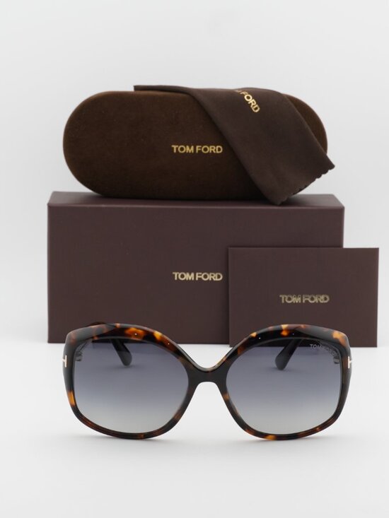Tom Ford Chiara-02 FT0919 55D Polarized Butterfly Sunglasses - Havana/Smoke main image 4